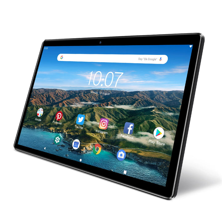 PRITOM Tablet PC de 10 pulgadas con ranura SIM Android 13 64 GB Pantalla táctil de cuatro núcleos WiFi GPS Compatible con llamadas telefónicas 3G
