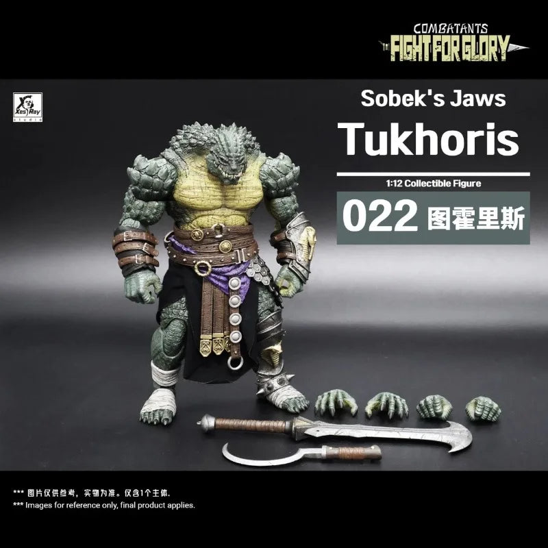 【ENVÍO INMEDIATO】Xesray Studio, serie Combatants: lucha por la gloria, 022, The Crocodile Man Tukhoris, «Las mandíbulas de Sobek», figura de acción a escala 1/12.