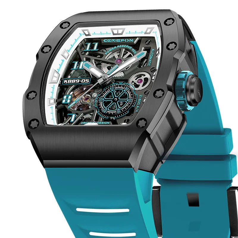 Reloj mecánico para hombre de moda 2025, relojes automáticos, esfera con grafiti, estilo Pagani Design, reloj de pulsera de acero, Relogio Masculino