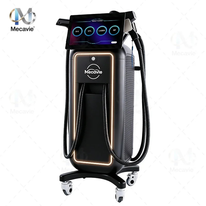 Máquina de Belleza Multifuncional 4 en 1 de 6000W, Láser de Diodo, Pico DPL, RF, Rejuvenecimiento de la Piel, Depilación, Eliminación de Tatuajes