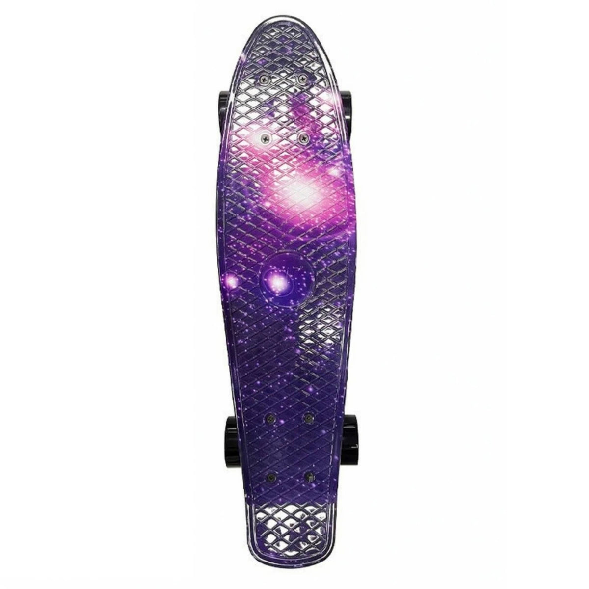 Mini patineta de 22 pulgadas, ligera, con forma acuática, plataforma de plástico PP, ideal para principiantes.