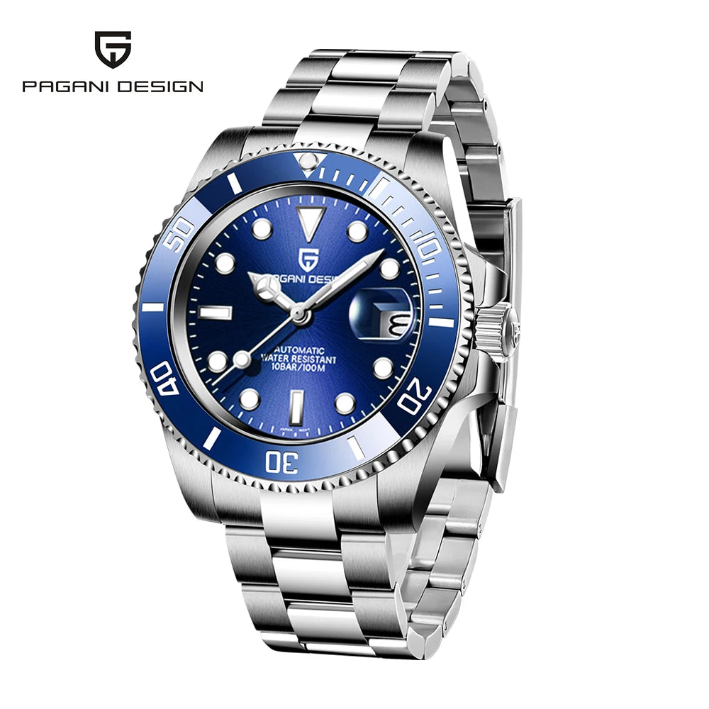 PAGANI DESIGN 2026 New Men's Watches Top Luxury Gold Automatic Mechanical Wrist Watch Men Stainless Steel Waterproof Men Watch