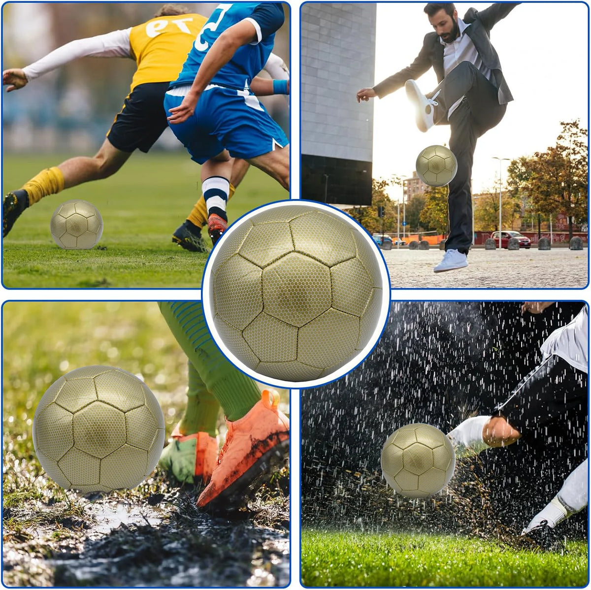 Balón de fútbol de tamaño 5, fútbol clásico oficial de PU, fútbol deportivo al aire libre resistente al desgaste