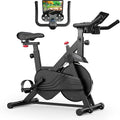 Superun-bicicleta estática con Control magnético, soporte grande para tableta, asiento cómodo, bicicleta de ciclismo interior, Cardio, Fitness