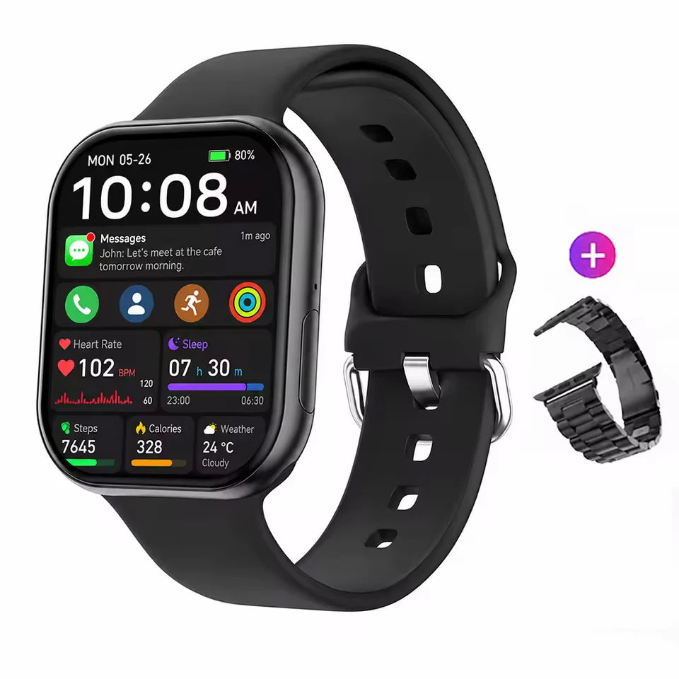 iOS New Watch Series 11 Smartwatch Ultra HD AMOLED Heart Rate GPS IP68 Waterproof Sport Fitness Wireless Call Original Bracelet