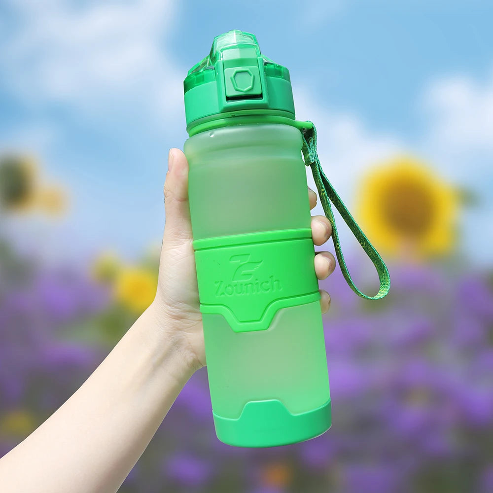 ZOUNICH-botellas de agua deportivas portátiles, a prueba de fugas, de plástico, para viajes al aire libre, sin BPA, 400/500/700/1000ML, gran oferta