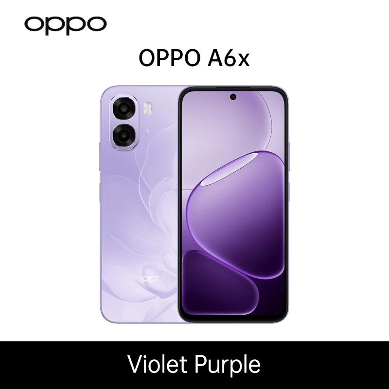 Smartphone OPPO A6x 5G versión UE, 4GB+128GB, 6GB+256GB, 6100mAh, pantalla de 6.75", ColorOS 15.0, teléfonos móviles, garantía oficial