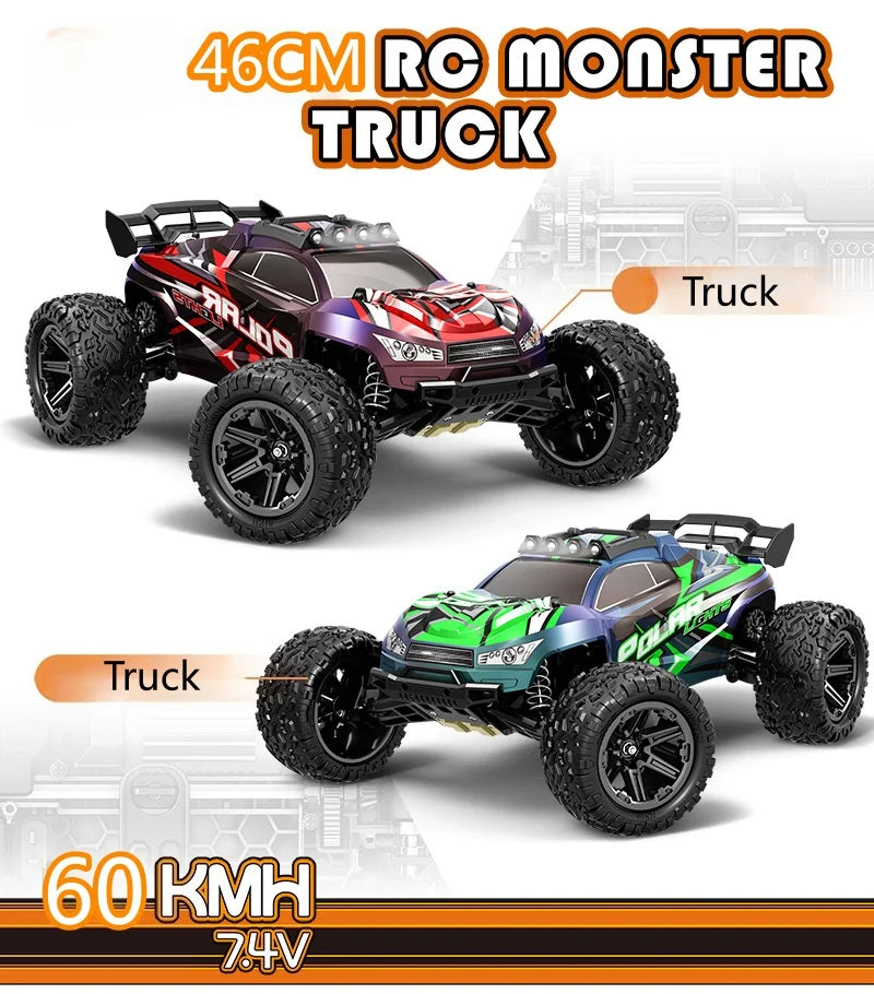60 KM/H 1:8 todoterreno de alta velocidad RC Racing Car 6KG equipo de dirección impermeable súper amortiguador Control remoto grande RC Vehhide