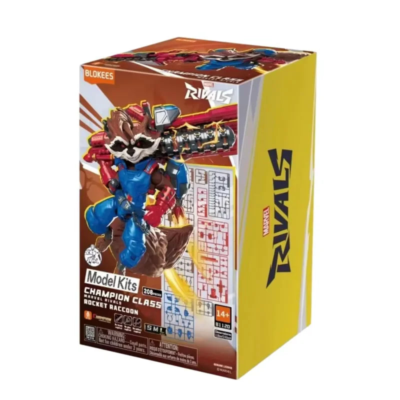 Nuevas figuras de acción Blokees Marvel Rivals Series Champion Class Invisible Woman y Jeff Landbound Shark, modelo articulado ensamblado, regalo