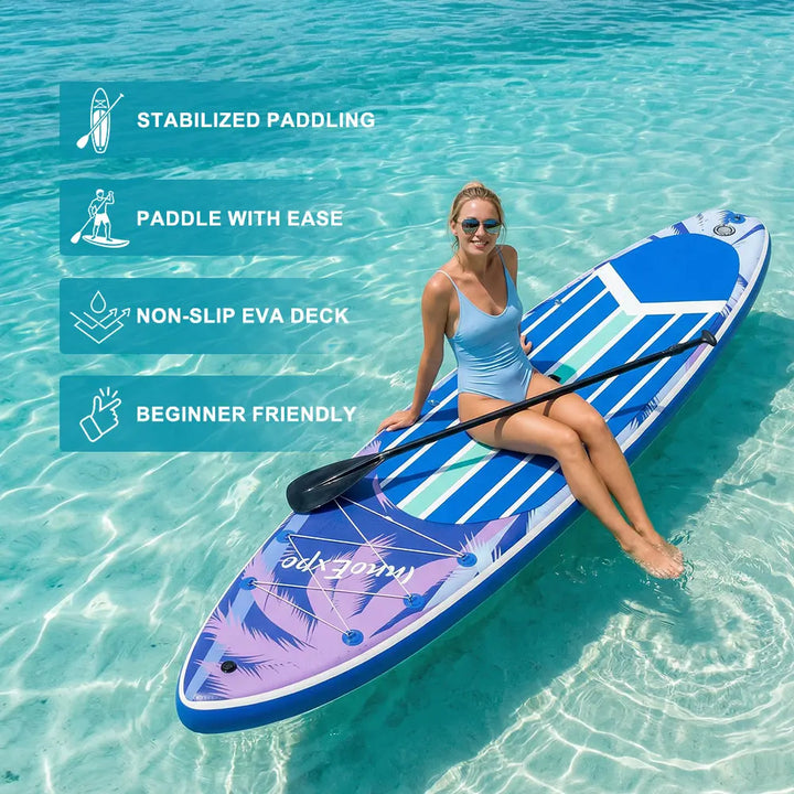 Tabla de Paddle Surf Inflable InnoExpo, Tabla de Surf, Tabla de SUP, Antideslizante, Deportes Acuáticos, Tabla de Paddle Surf ISUP