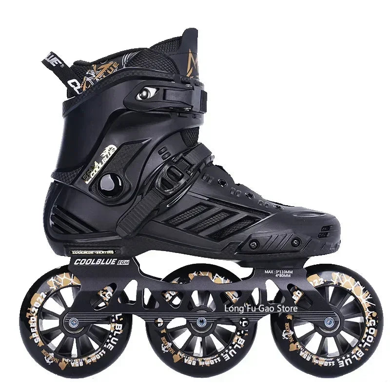 Patines grandes de tres ruedas para adultos, patines de carreras profesionales, patinaje sobre ruedas para adultos, patines para niños para hombres y mujeres