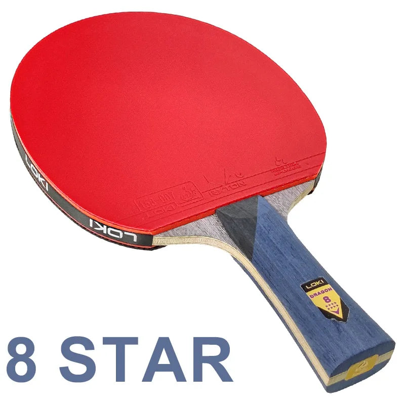 Raqueta de tenis de mesa LOKI Original serie Dragon raqueta de Ping Pong Paddle Bat profesional 6/7/8/9/10 estrellas para jugadores de todos los niveles