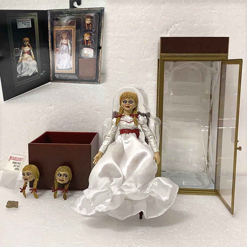 Figura NECA Annabelle Comes Home, figuras de Annabelle, modelo de figura de acción, juguete, muñeca, decoración, regalo, 18 cm, 7 pulgadas