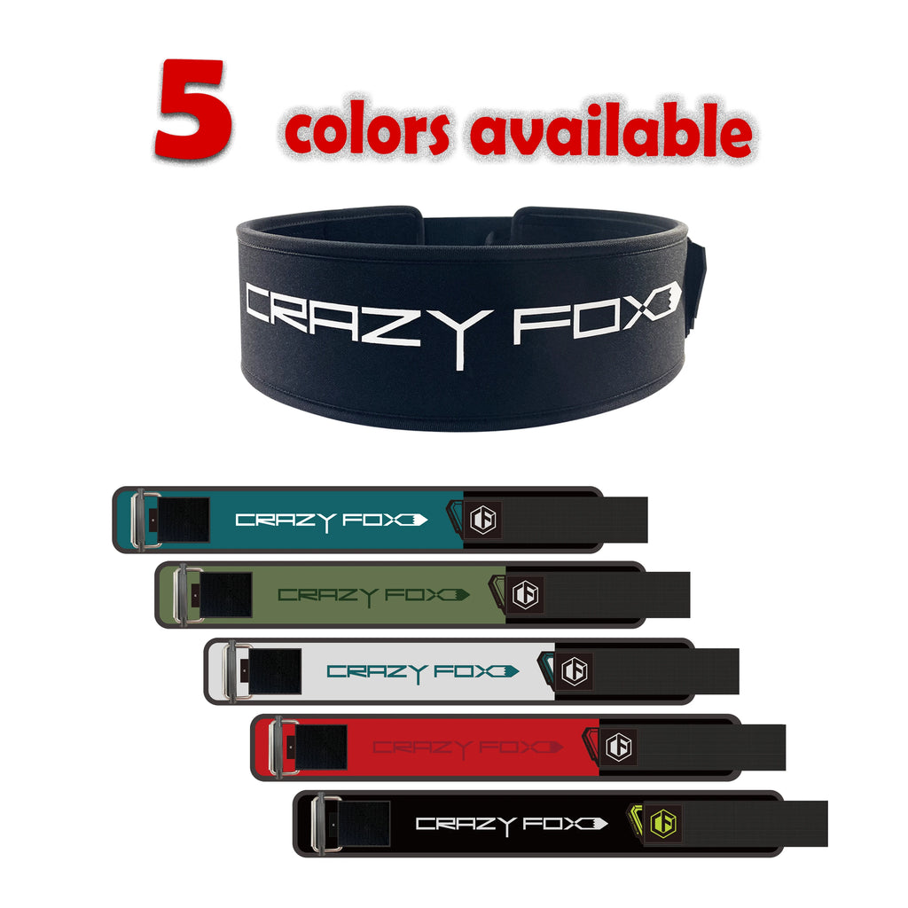 Crazyfox-Cinturón de levantamiento de pesas para gimnasio, curva ajustable, soporte Lumbar acolchado para espalda, mancuerna en cuclillas, entrenamiento de fuerza para Fitness