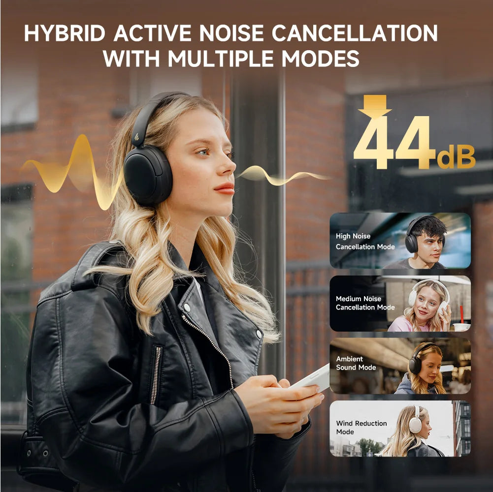 EDIFIER W800BT Pro Hybrid ANC Wireless Over-Ear Headphones Bluetooth 5.4 Hi-Res Audio 45H Playtime AI Noise Cancelling Foldable