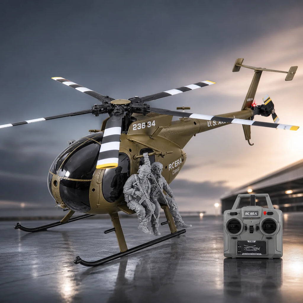 Helicóptero RC Era C189S, escala 1:28, simulación de dron de una sola hélice sin escobillas, posicionamiento por flujo óptico, modelo de aeronave.