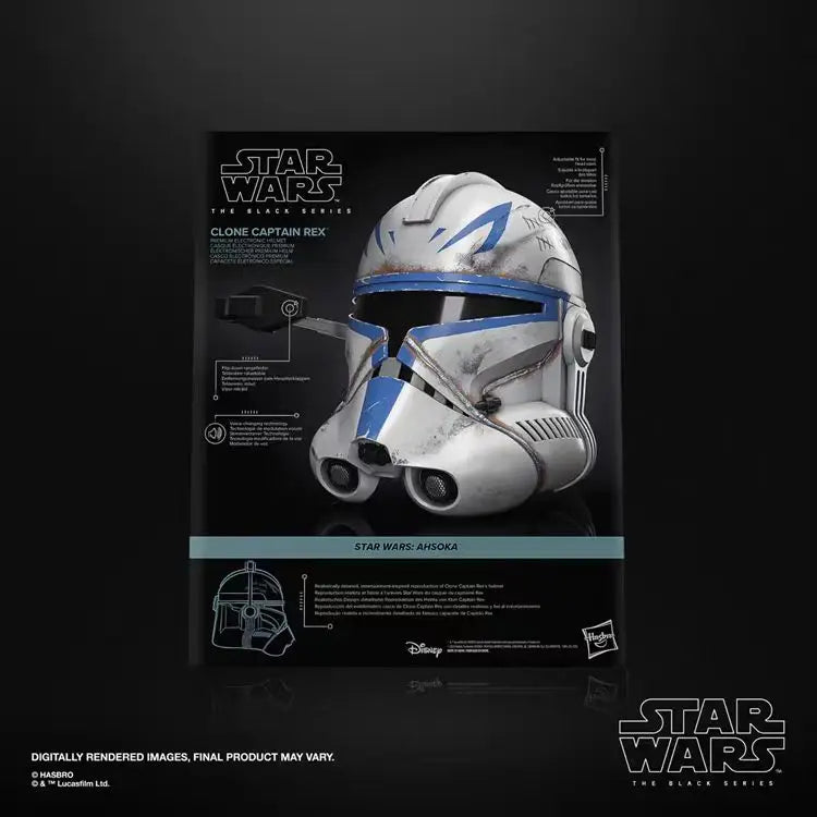 In Stock Hasbro STAR WARS Rex Helmet Genuine 1/1 Anime Figure Model Gift Toy