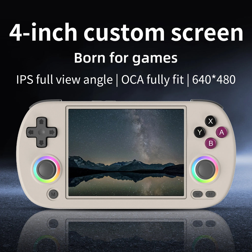 Anbernic RG40XX H 4.0” Video Game Console Retro Gaming Player 64G Preloaded 5000+ Games Portable Linux 64-bit System RG40XXH