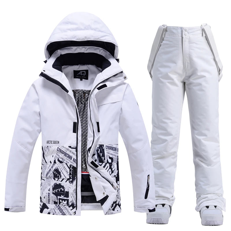 Ropa de nieve para hombres y mujeres, ropa para snowboard, ropa de invierno, esquí, conjuntos de chaqueta y pantalón para la nieve, ropa de snowboard, mujer