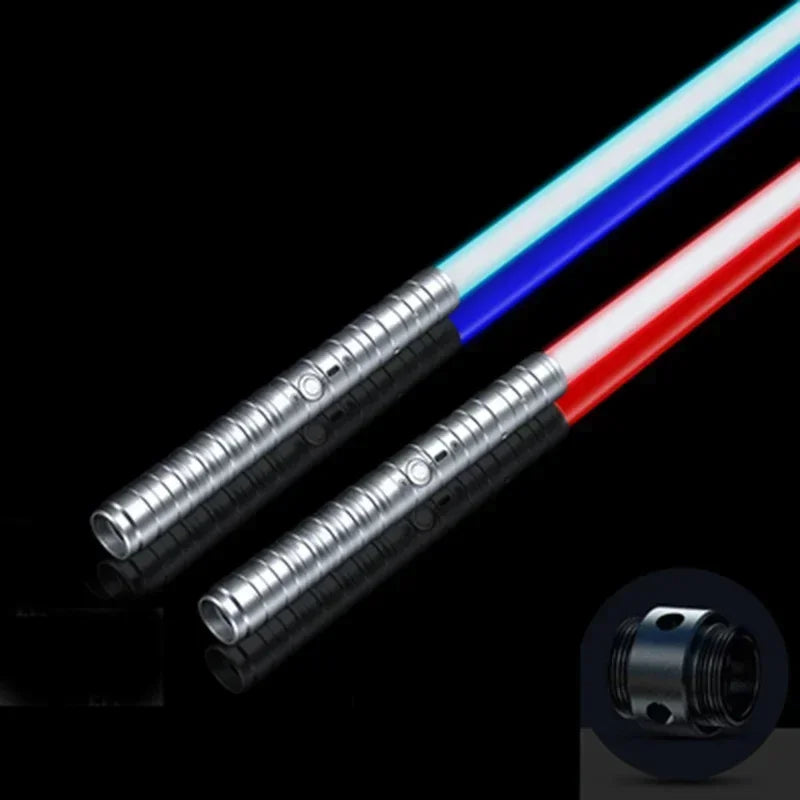 WS Juguetes Láser de Sable de Luz, Espada de Luz RGB de Metal, Barra de Luz Kpop, Sable de Luz Rave, Juguete Intermitente