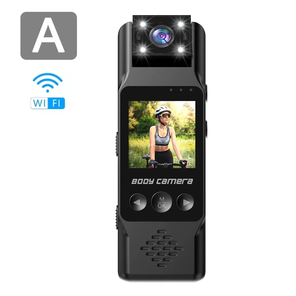 Mini cámara portátil Wifi de 1080P, grabadora de vídeo Digital usada, policía, visión nocturna, cámara corporal, videocámara en miniatura infrarroja