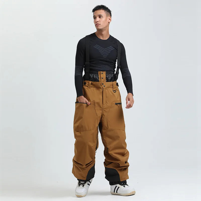 Pantalones de Esquí Gsou para Mujer, Impermeables, para Deportes de Montaña, Invierno, para Hombre y Mujer, Overoles de Snowboard con Tirantes, Pantalones de Nieve Cálidos para -40 Grados
