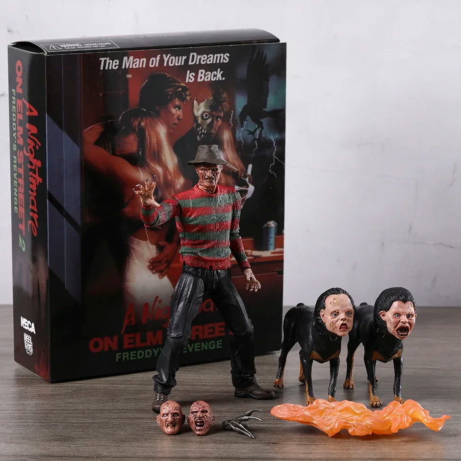 NECA Nightmare Parte 2 Figura de acción de Freddy juguete de modelos coleccionables figura de película de terror de Halloween