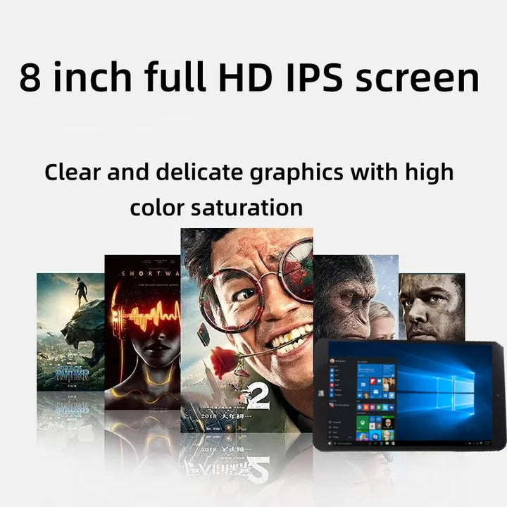 Tableta PC con Windows 10, pantalla de 8 pulgadas, modelo T10 AR3, procesador Z8350, 8 GB de RAM, 128 GB de ROM, batería integrada de 4000 mAh, doble cámara, procesador de cuatro núcleos, conexión Wi-Fi.