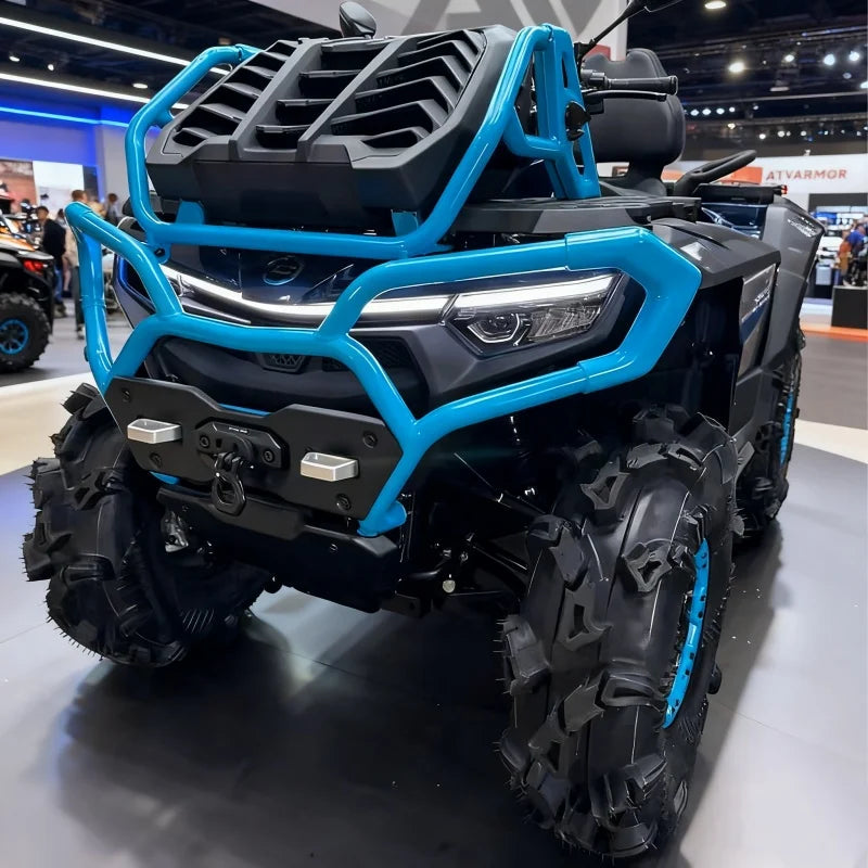 800-1000cc V-Twin Adventure Ready ATV barras de impacto laterales azules para suelo nevado tracción fuerte bajo costo de mantenimiento para estación de playa