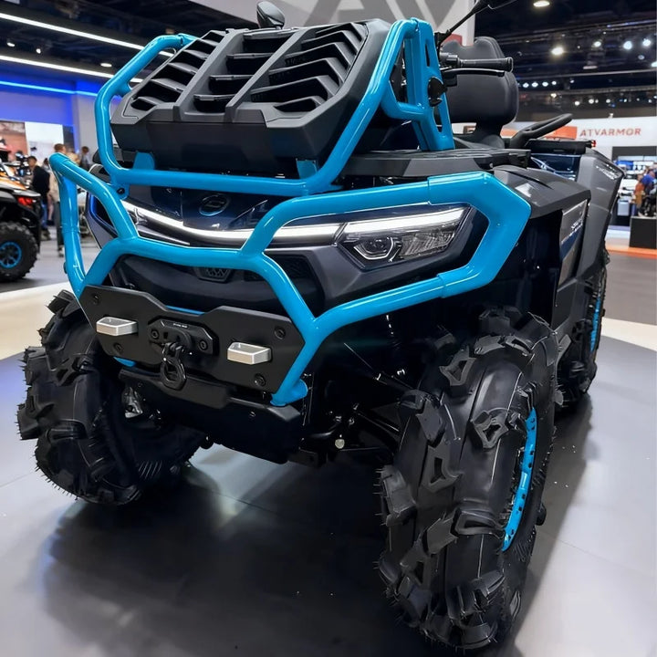 800-1000cc V-Twin Adventure Ready ATV barras de impacto laterales azules para suelo nevado tracción fuerte bajo costo de mantenimiento para estación de playa