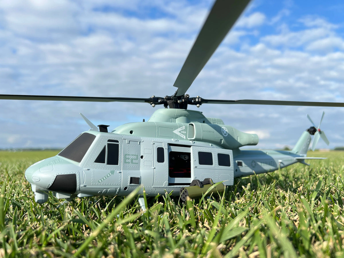 Helicóptero RC GOOSKY E2 GPS Edición Militar, Modelo a Escala, Apariencia Realista, Posicionamiento GPS, Perfecto para Entusiastas del Vuelo RC