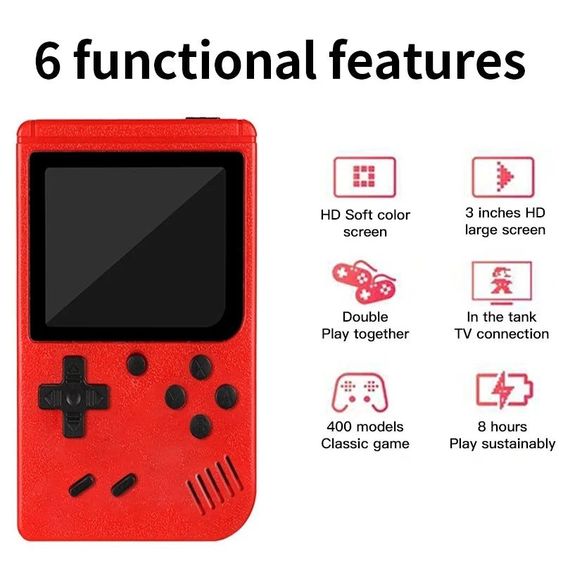 2.4 Inch LCD Screen Retro Video Game Console Built-in 400 In Handheld Portable Pocket Mini Game Console Christmas Gift Christmas