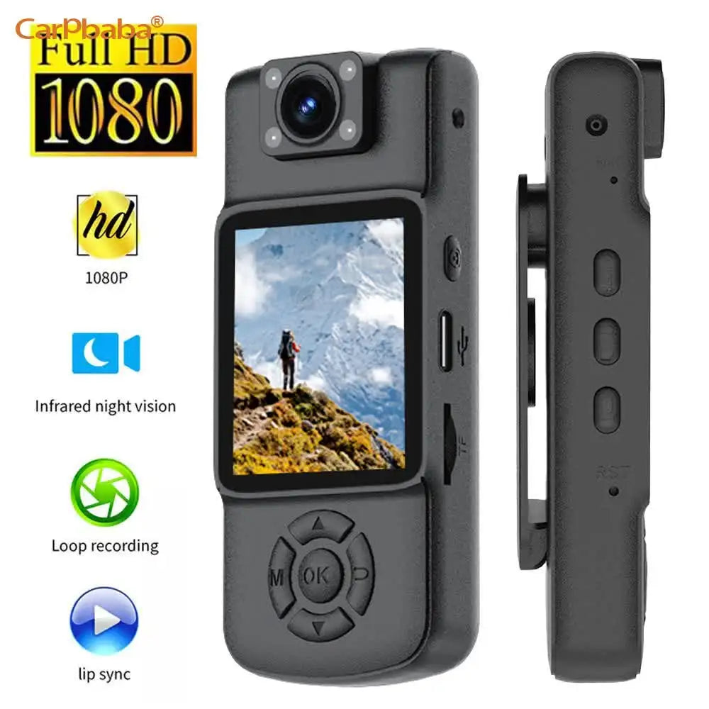 Mini Cámara Corporal KC5G 1080P HD, Cámara Deportiva con Visión Nocturna, Grabadora de Video Digital, Cámara Corporal de 1.54 Pulgadas, Videocámara Pequeña para Policía, 2MP