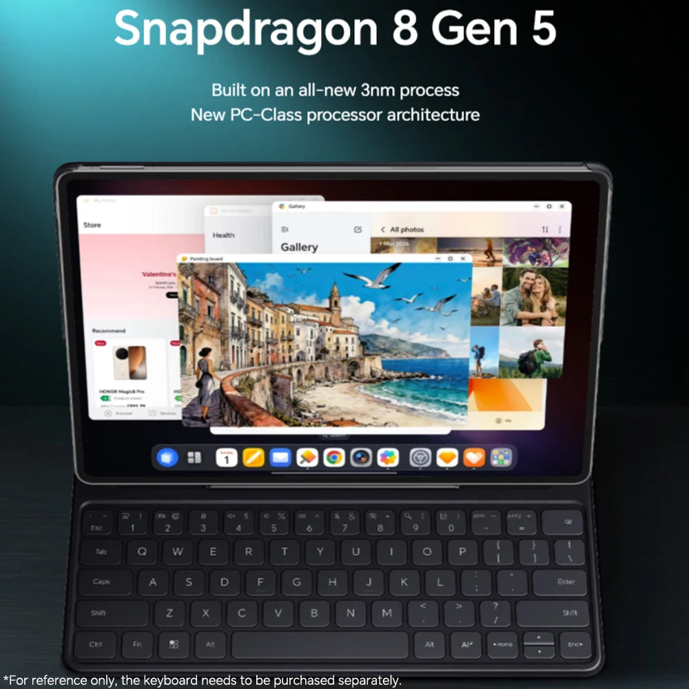 HONOR MagicPad 4, versión europea, batería de 10100 mAh, pantalla OLED de 12.3 pulgadas y 165 Hz, Snapdragon 8 Gen 5, BT6.0, tablet Android