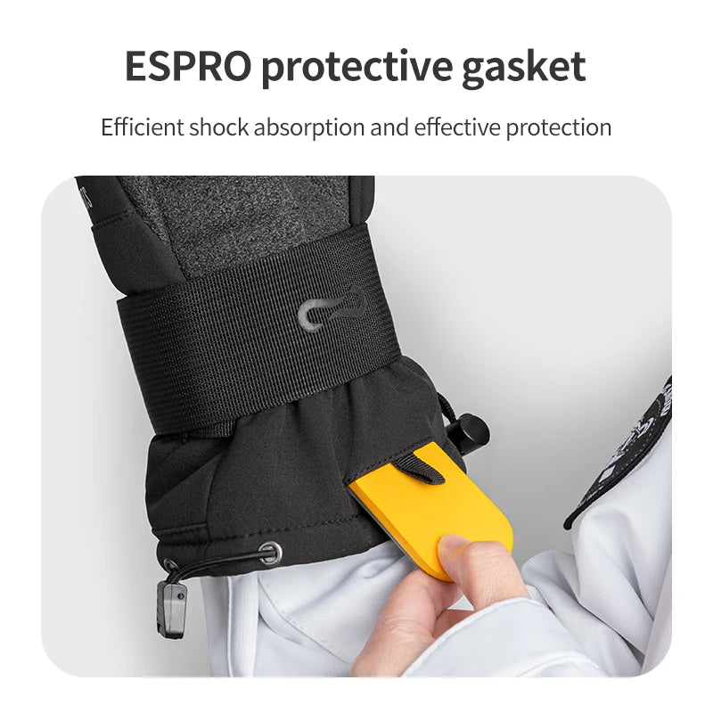COPOZZ guantes de esquí de invierno impermeables mantener caliente Kevlar Material resistente al desgaste snowboard hombres mujeres guantes térmicos de nieve mitones