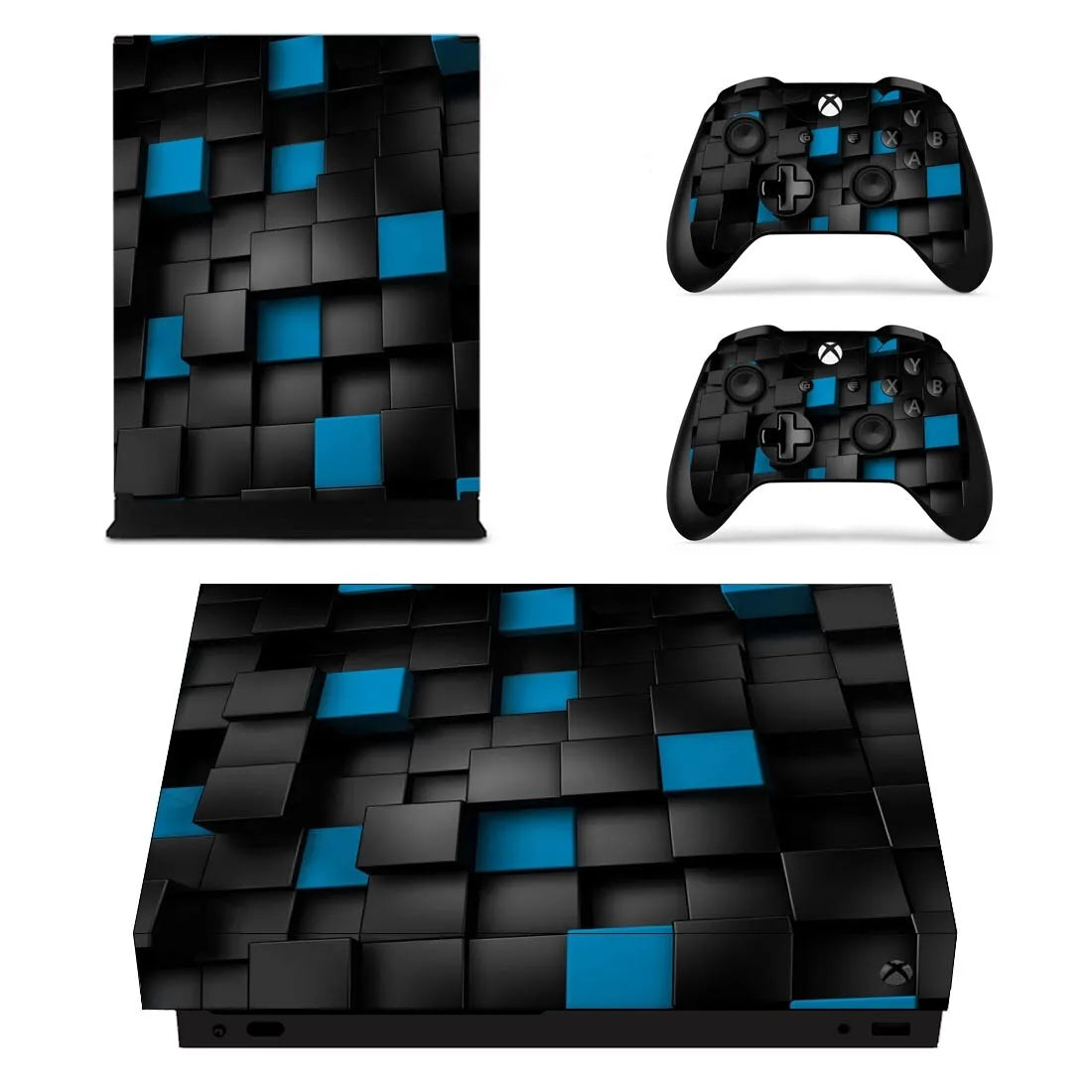 Personalización, diseño personalizado, vinilos adhesivos para cubrir completamente la consola y el mando de Xbox One X