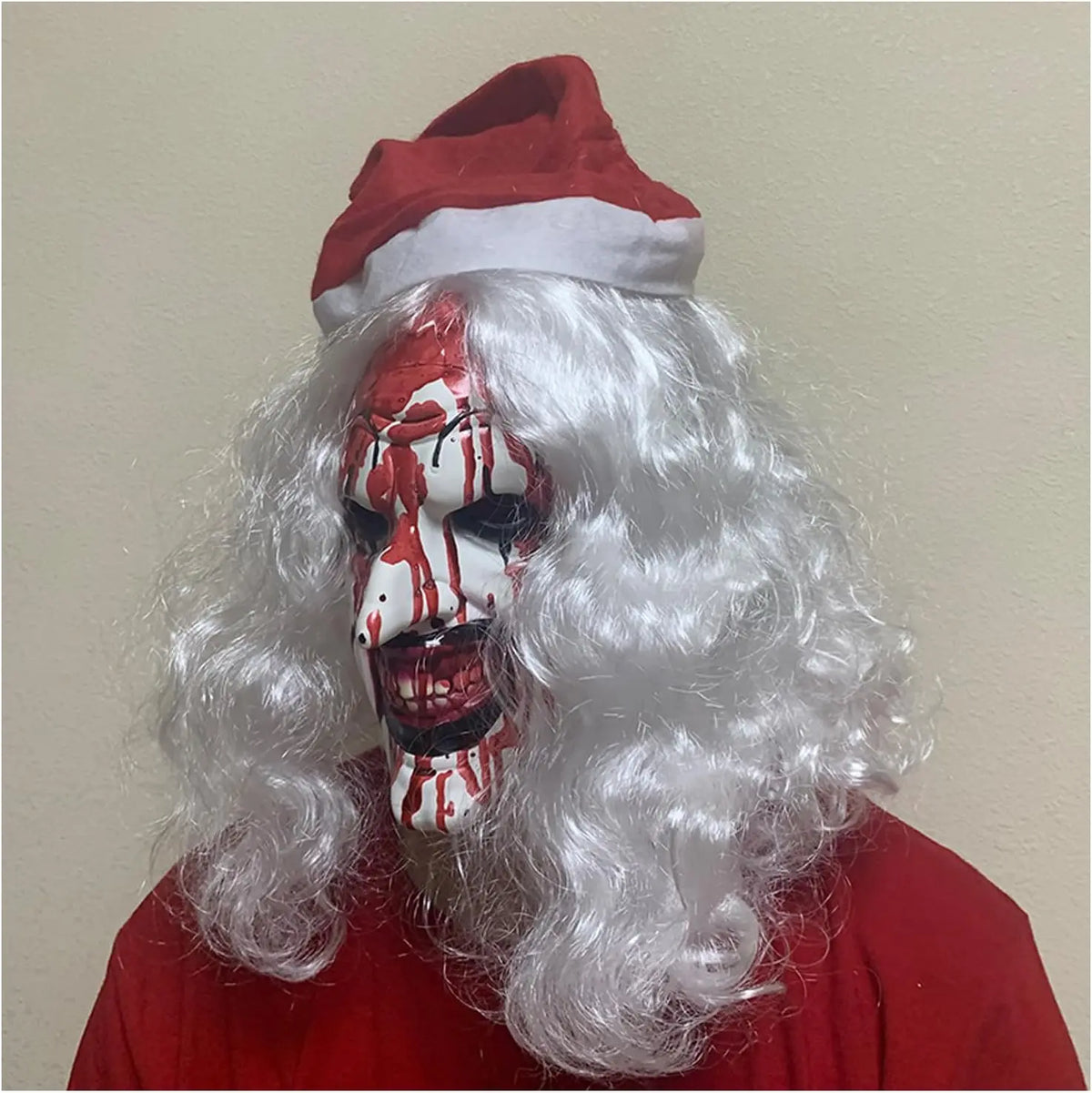 Máscaras de terror de Halloween Cosplay accesorios de disfraces de Navidad asesino aterrador máscara terrorífica para adultos
