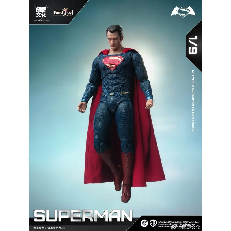 Figura de Acción Móvil Original Fondjoy 1/9 Superman 2.0, Batman vs Superman: La Daga de la Justicia, Modelo Coleccionable de Superhéroe DC, Regalo