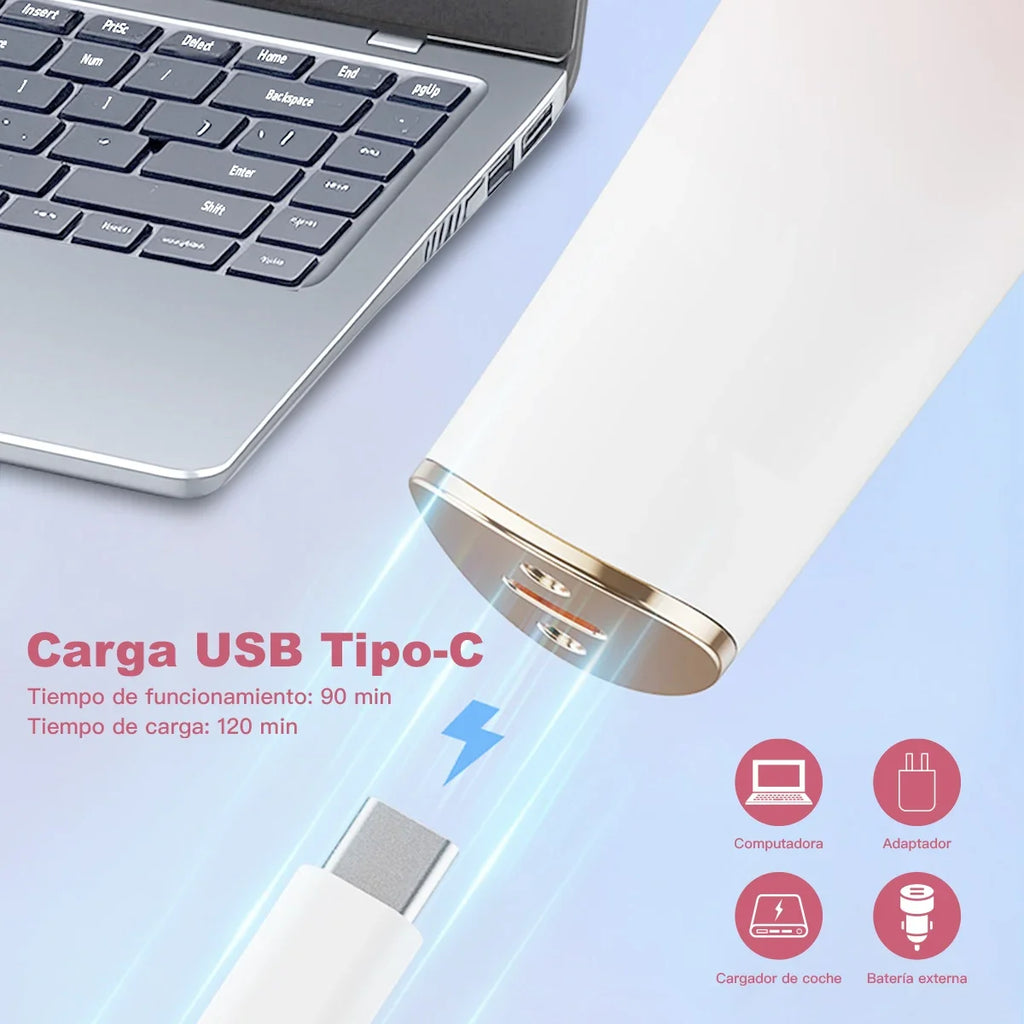 Afeitadora eléctrica para el cuidado de la salud WOOX, diseñada para mujeres, para mantener el cuerpo y la barba impecables, con función de limpieza, lavable, clasificación IPX6, batería de litio de 5 W y 600 mAh, y dobl