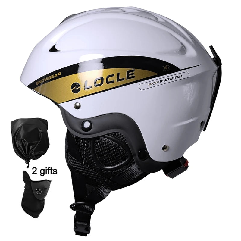 LOCLE-casco de esquí ultraligero para hombre, mujer y niño, casco para monopatín, motocicleta, moto de nieve, tamaño 52-64cm