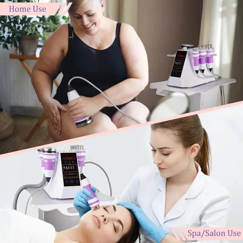 2025 5 en 1 Máquina de Cavitación Ultrasónica 40K Vacío Pérdida de Grasa Moldeadora Corporal Elimina Arrugas Dispositivo de Belleza Refared Uso en Casa Anti Ce