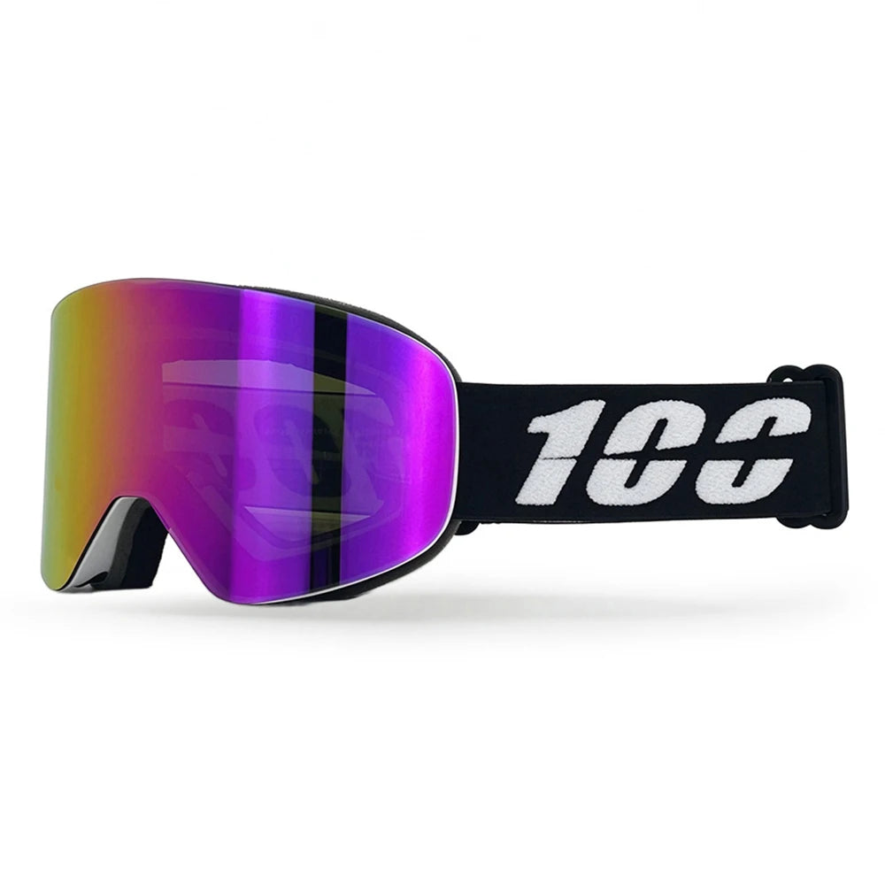 Gafas de esquí magnéticas de doble capa, antivaho, con protección UV400, para snowboard, motos de nieve y deportes al aire libre.