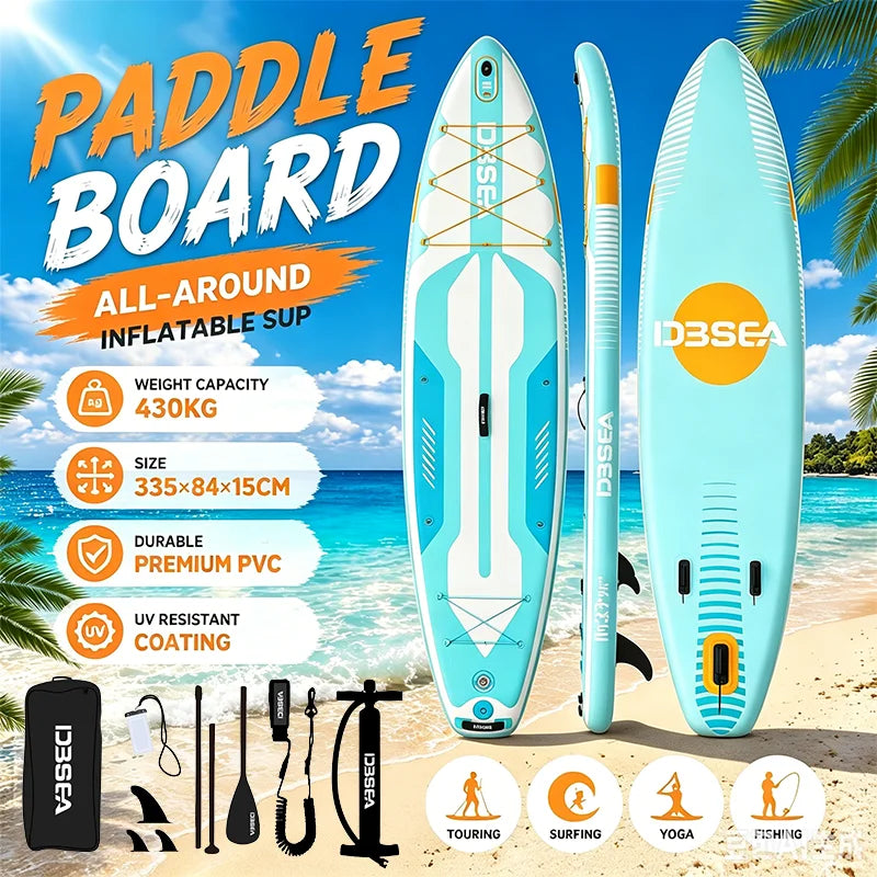 Kit completo de SUP inflable todo en uno, tabla de surf portátil de 11&
