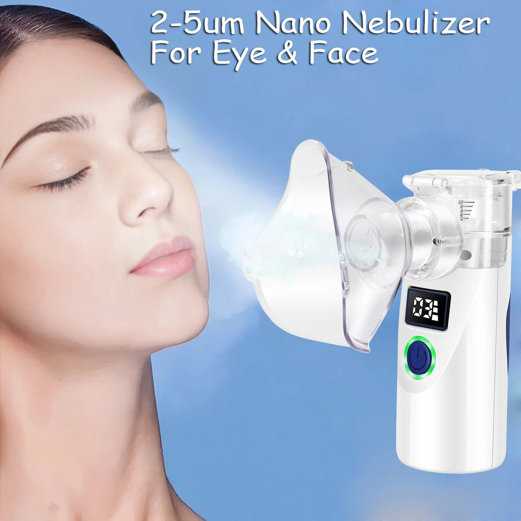 Vaporizador Facial Portátil Mini - Aparato Hidratante con Spray Frío Nano, Humidificador de Belleza para el Cuidado de la Piel
