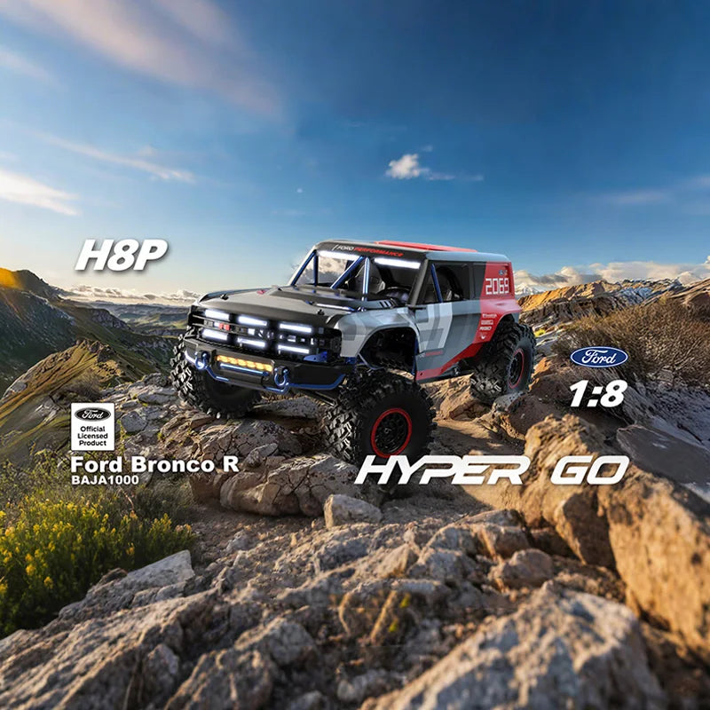 Hyper Go MJX H8E H8H H8P Camioneta RC sin escobillas a escala 1/8 con motor 3970 2000KV, ESC FOC de 80A, 8 canales, 2.4G, servo de 35KG, todoterreno, coche de control remoto para adultos