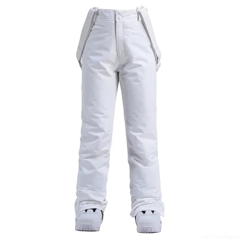 Pantalones de Esquí Gruesos y Cálidos de Invierno para Hombre y Mujer, Pantalones Impermeables y Resistentes al Viento con Tirantes, Pantalones de Snowboard para Nieve, Tallas Grandes