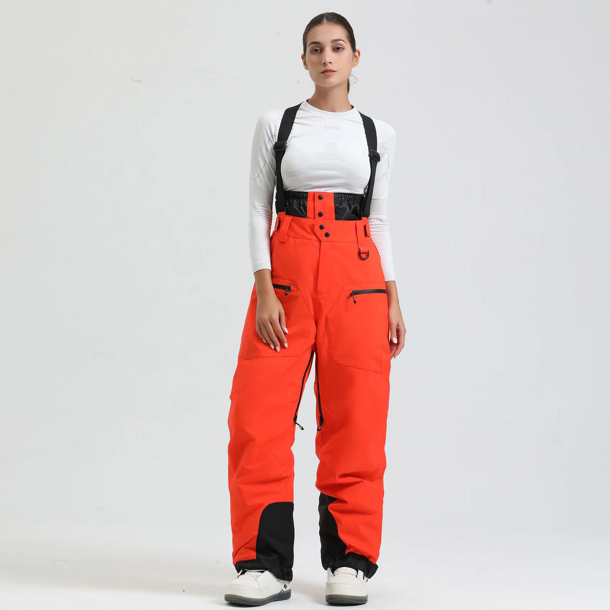 Pantalones de Esquí Gsou para Mujer, Impermeables, para Deportes de Montaña, Invierno, para Hombre y Mujer, Overoles de Snowboard con Tirantes, Pantalones de Nieve Cálidos para -40 Grados