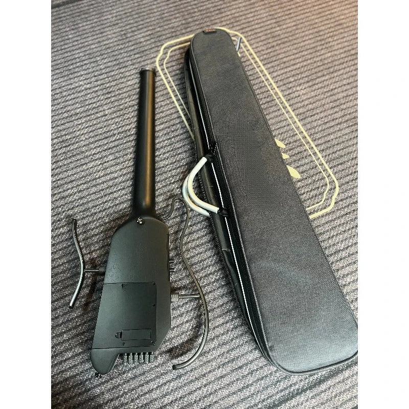 Donner HUSH-X PRO Guitarra Eléctrica Portátil sin Cabezal de 38 Pulgadas con Tecnología Lock y Diseño Zero Rock Starter