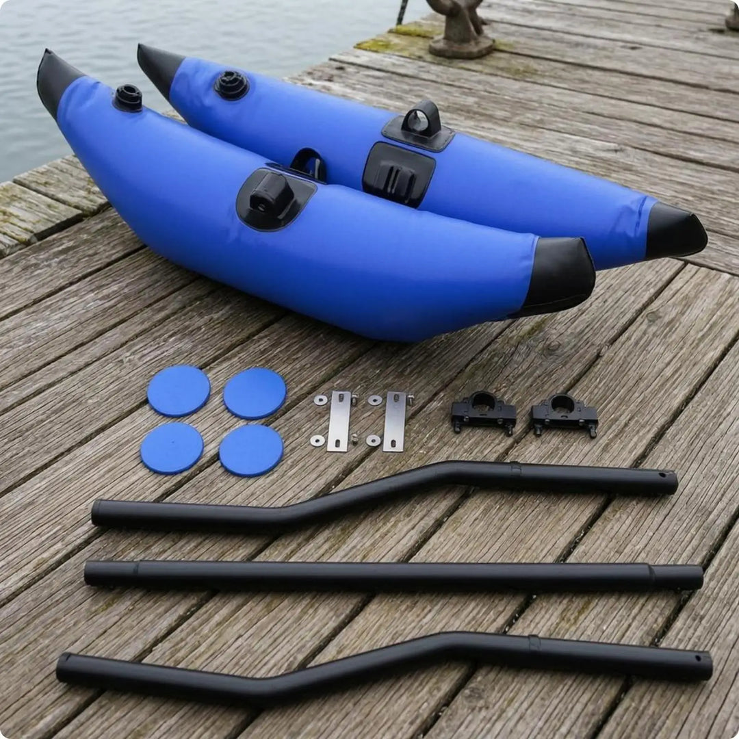 Kit de estabilizador flotante para kayak, con flotadores para canoa, fabricado en PVC, para controlar el equilibrio.