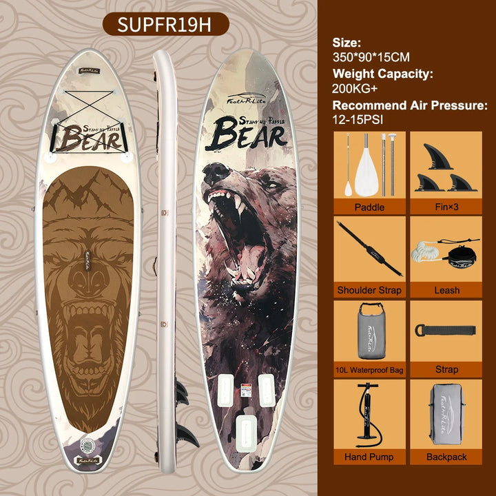 Tabla de Paddle Surf Inflable FunWater, Tabla de Surf SUP, 335*84*15CM, Antideslizante, para Deportes Acuáticos
